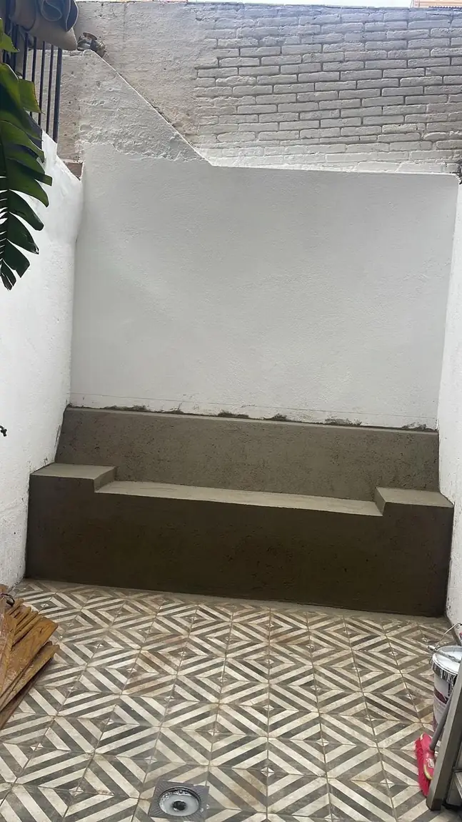 Painting, plasterboard and building work · During the work
